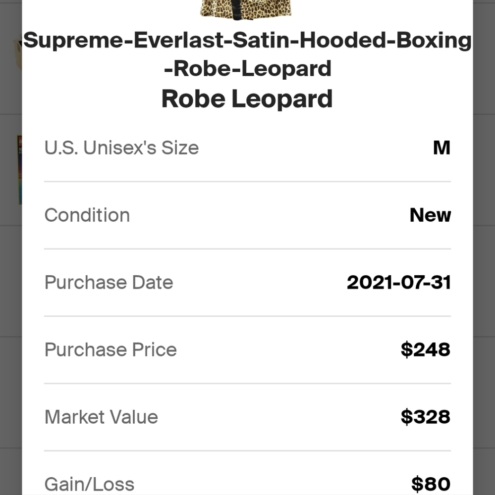 Supreme x Everlast Leopard Print Robe - Picture 5 of 6